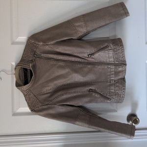 Taupe Moto Jacket | Small | LA Coalition